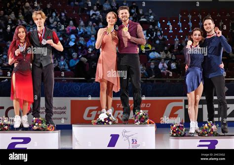 Rostelecom Russian Figure Skating Championship 2022 At The Yubileiny Sports Complex From Left