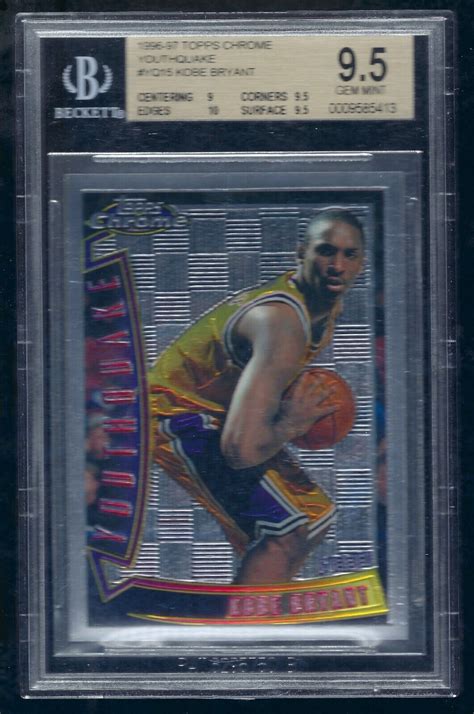 Topps Chrome Youthquake Yq Kobe Bryant Rc Rookie Card Bgs