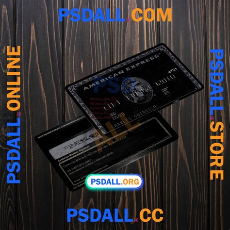 American Express Card PSD Template - psdall.org