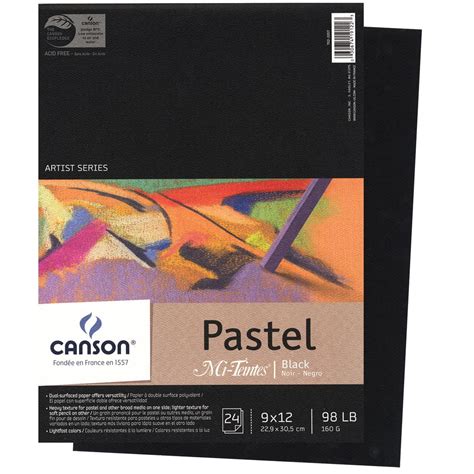 Canson Mi Teintes Pastel Black Paper Pad Walmart