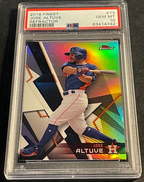 Topps Finest Refractor Jose Altuve For Sale Online Ebay