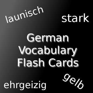 German Vocabulary Flashcards: Essential Adjectives by Joel Lehman ...