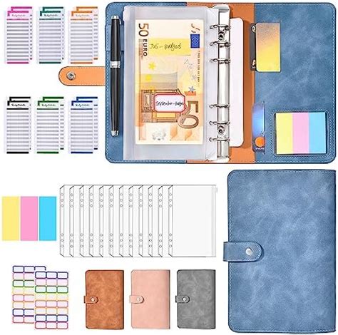 Budget Planner Deutsch Budget Binder Mit Geld Organizer A6 PU Leder