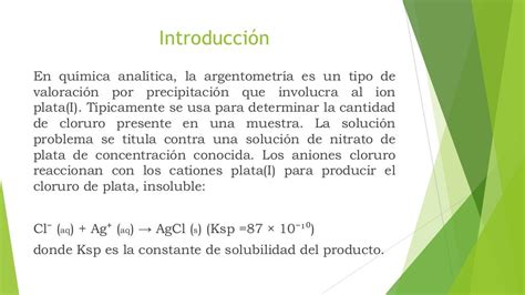 Volumetría Por Precipitación Equipo 6 Quimica Analitica