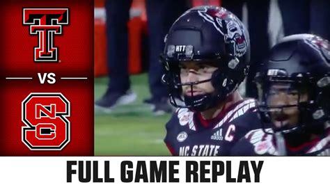 Texas Tech Vs NC State Full Game 2022 ACC Football YouTube