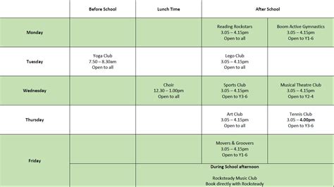 Wittersham Cep School School Clubs