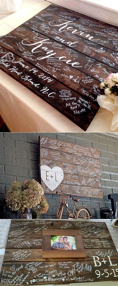 44 Unique Wedding Guestbook That You Can Make Chicwedd