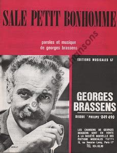 Partition Sale Petit Bonhomme Editions Musicales