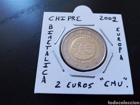 Moneda 2 Euros Chipre Año 2009 Emú Mbc Encarton Vendido En Venta