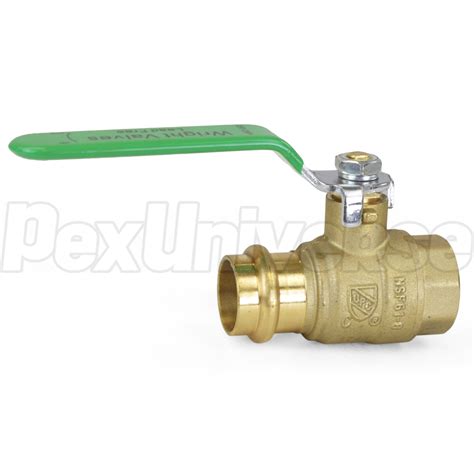 3 4 Copper Press X FPT Ball Valve Lead Free PexUniverse