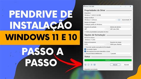 Como Criar Um PENDRIVE BOOTÁVEL ISO Do Windows 11 Usando O Rufus