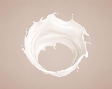 Premium Vector | Twisted milk splash Natural dairy product yogurt or ...