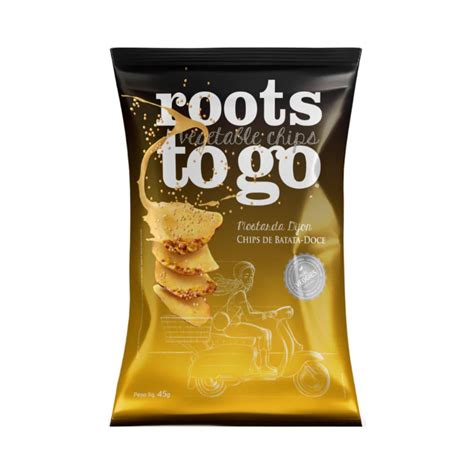 Roots To Go Chips De Batata Doce Mostarda Dijon 45g Loja All Natural