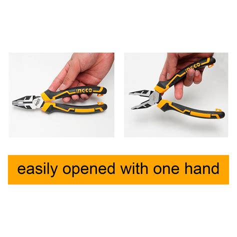 Ingco Pcs High Leverage Pliers Set Combination Pliers And Dia