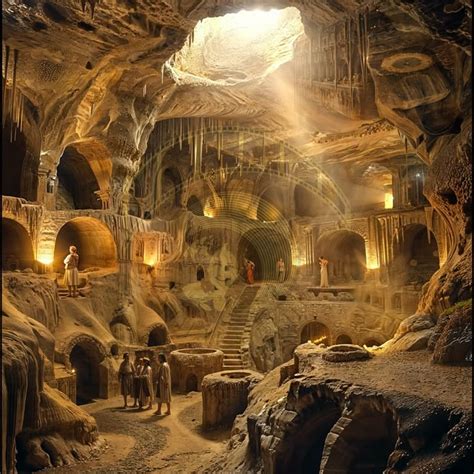 underground city fantasy landscape fantasy art landscapes ancient