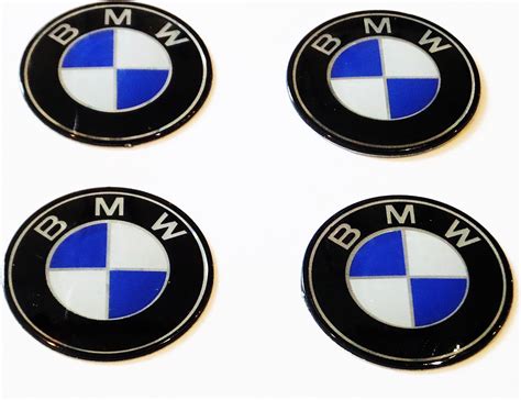 Pokrowiec samochodowy BMW EMBLEMATY NAKLEJKI LOGO NA KOŁPAKI FELGI 55MM