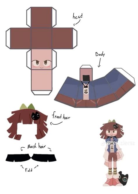 Human Claire Papercraft Nel 2024 Idee