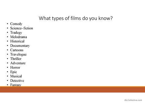 Cinema general reading comprehension Français FLE powerpoints