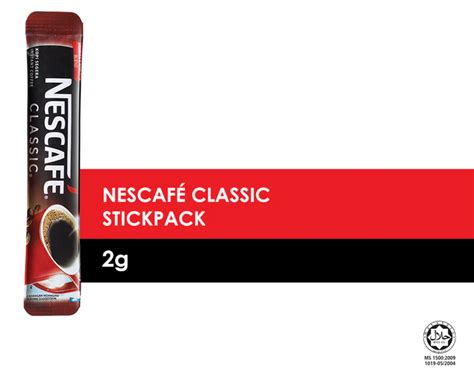 HALAL NESCAFE CLASSIC 2g Packs Sachet Sticks Senang Bawa Senang Bancuh