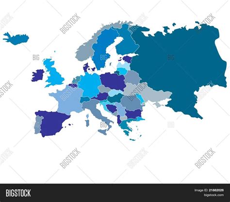 Map Europe Countries Vector & Photo (Free Trial) | Bigstock