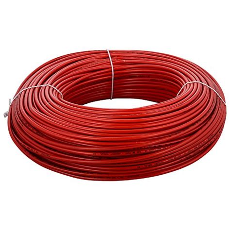 Polycab 1sqmm Single Core Copper Flexible Cable Red ICC