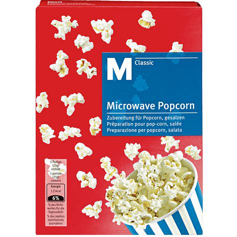 M Classic Mikrowellen Popcorn Gesalzen Migros Online