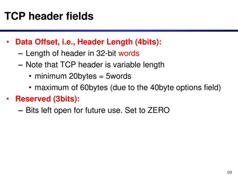 Tcp Part I Relates To Lab 5 First Module On Tcp Which Covers Packet Format Data Transfer