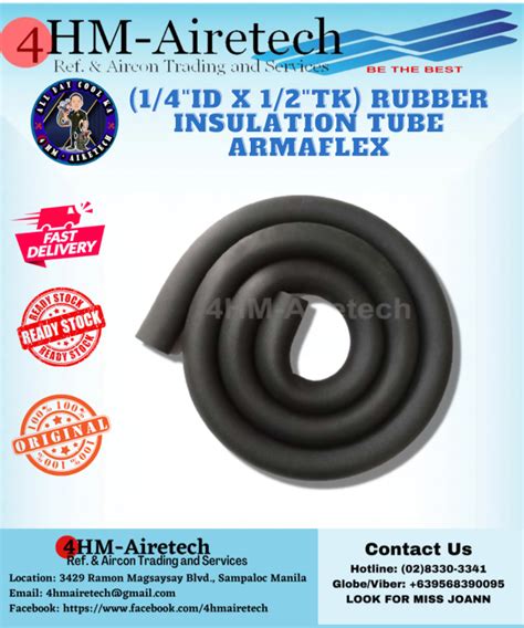 4hm 14id X 12tk Rubber Insulation Tube Armaflex Lazada Ph