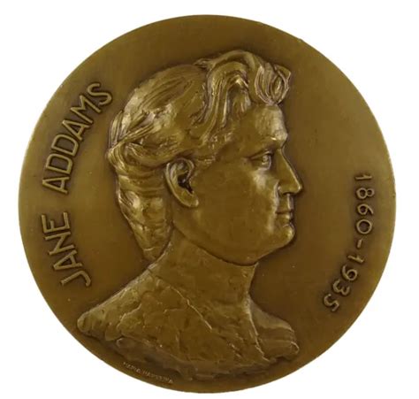 Jane Addams Nobel Peace Prize Political Activist Usa Bronze