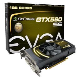 EVGA Product Specs EVGA GeForce GTX 560 SE