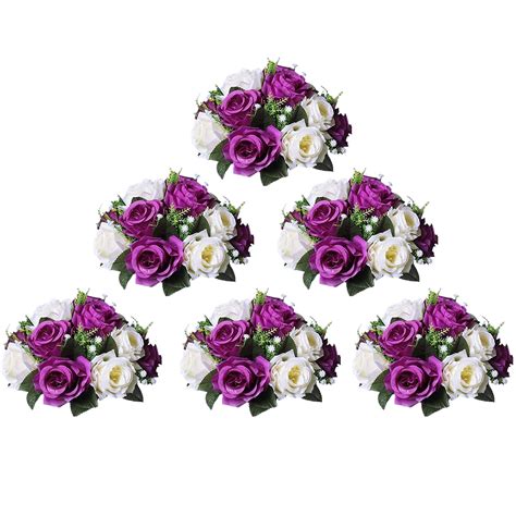 Free Shipping Blosmon Flower Kissing Balls Wedding Centerpieces 6 Pcs