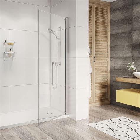 Roman Innov8 Pivoting Hinged Wet Room Shower Screen Panel 900mm