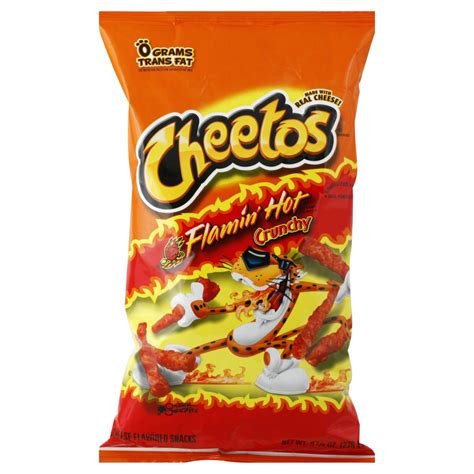 Cheetos Cheese Flavored Snacks Crunchy Flamin Hot Oz G