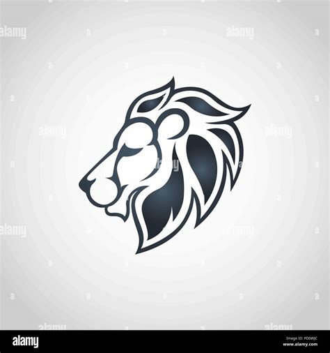 Lion Head Icon Logo Vector Illustration Stock Vector Image Art Alamy