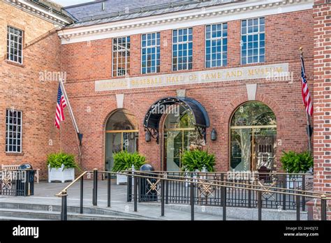 COOPERSTOWN, NY/USA - SEPTEMBER 28, 2019: National Baseball Hall of ...