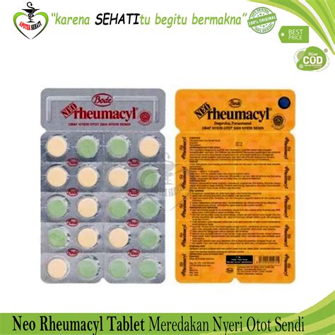 Neo Rheumacyl Tablet Remasil Obat Nyeri Otot Dan Sendi Lazada