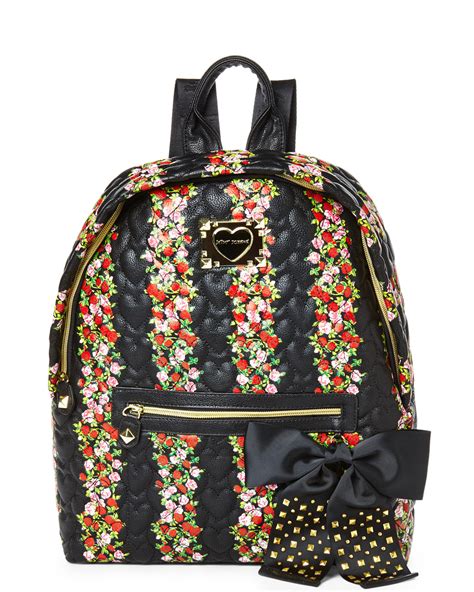 Betsey Johnson Be My Sweetheart Floral Backpack Lyst