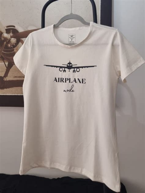 Camiseta Regular Fit Airplane Mode Aviadoras Off White