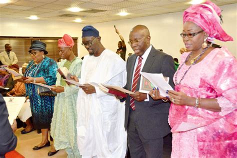 Ambode Swears In Ex Chief Judge Four Others As Lasiec Members The