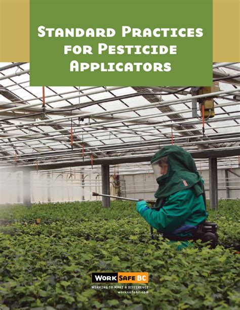 Standard Practices For Pesticide Applicators Canadian Agricultural