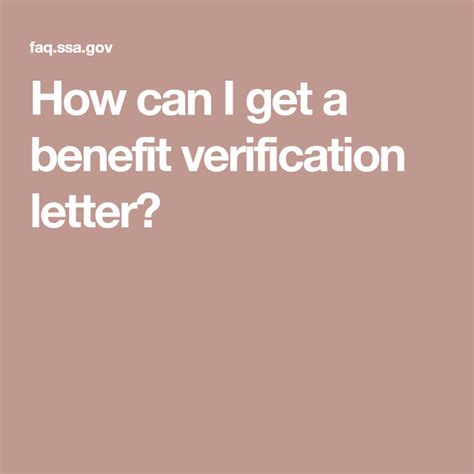 How Can I Get A Benefit Verification Letter How Can I Get Benefit Lettering