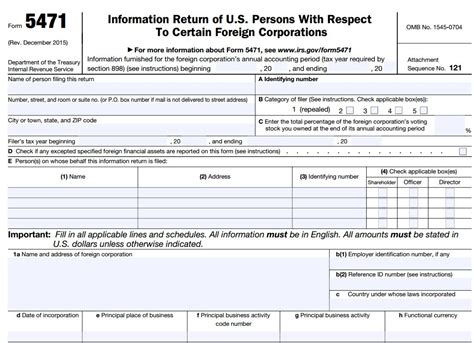 Irs Form 5471 Carries Heavy Penalties And Consequences