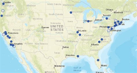 Amtrak Train Stations Map