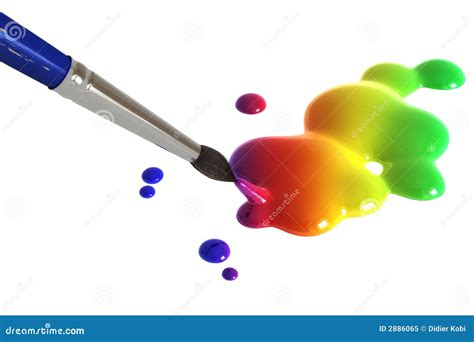 Rainbow Painting Stock Illustration Illustration Of Drip 2886065