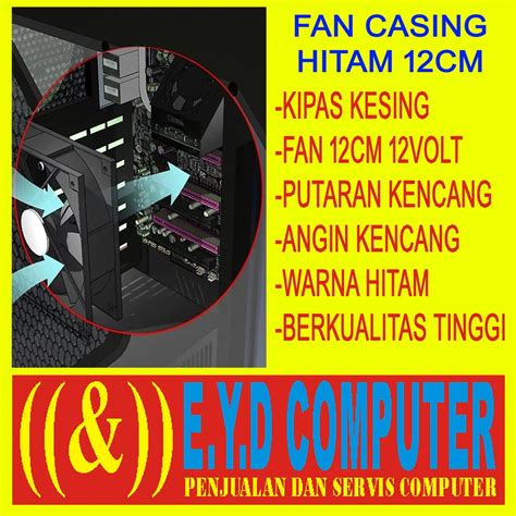 Jual Fan Casing Cm Centimeter Hitam Kipas Pendingin Kesing Case