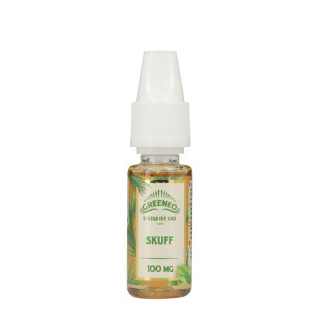 E liquide CBD Skuff 10ml par Greeneo Fabriqué en France A L