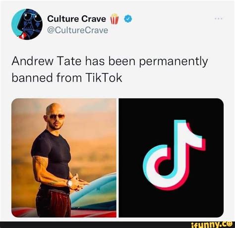 Culture Crave Culturecrave Andrew Tate Has Been Permanently Banned