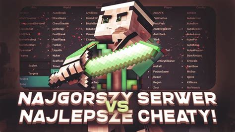 NAJLEPSZE CHEATY Vs NAJGORSZY SERWER W MINECRAFT YouTube