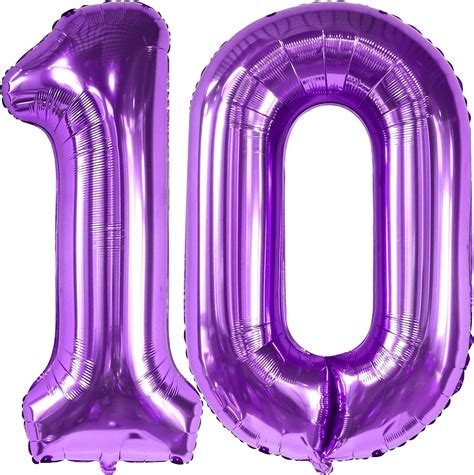 amazoncom katchon giant purple  balloon number    year