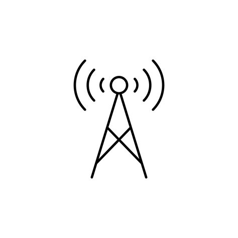 Radio Antenna Vector Icon Illustration 23197799 Vector Art At Vecteezy